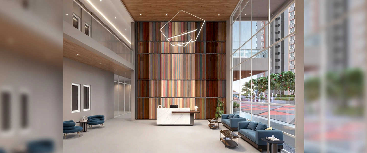 Ajmera Lakeside Yelahanka - Tower Entrance Lobby