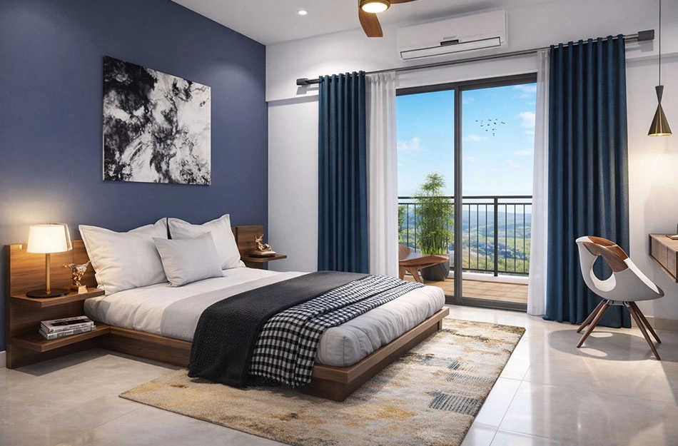 Shapoorji Pallonji Vanaha Bavdhan - Bedroom