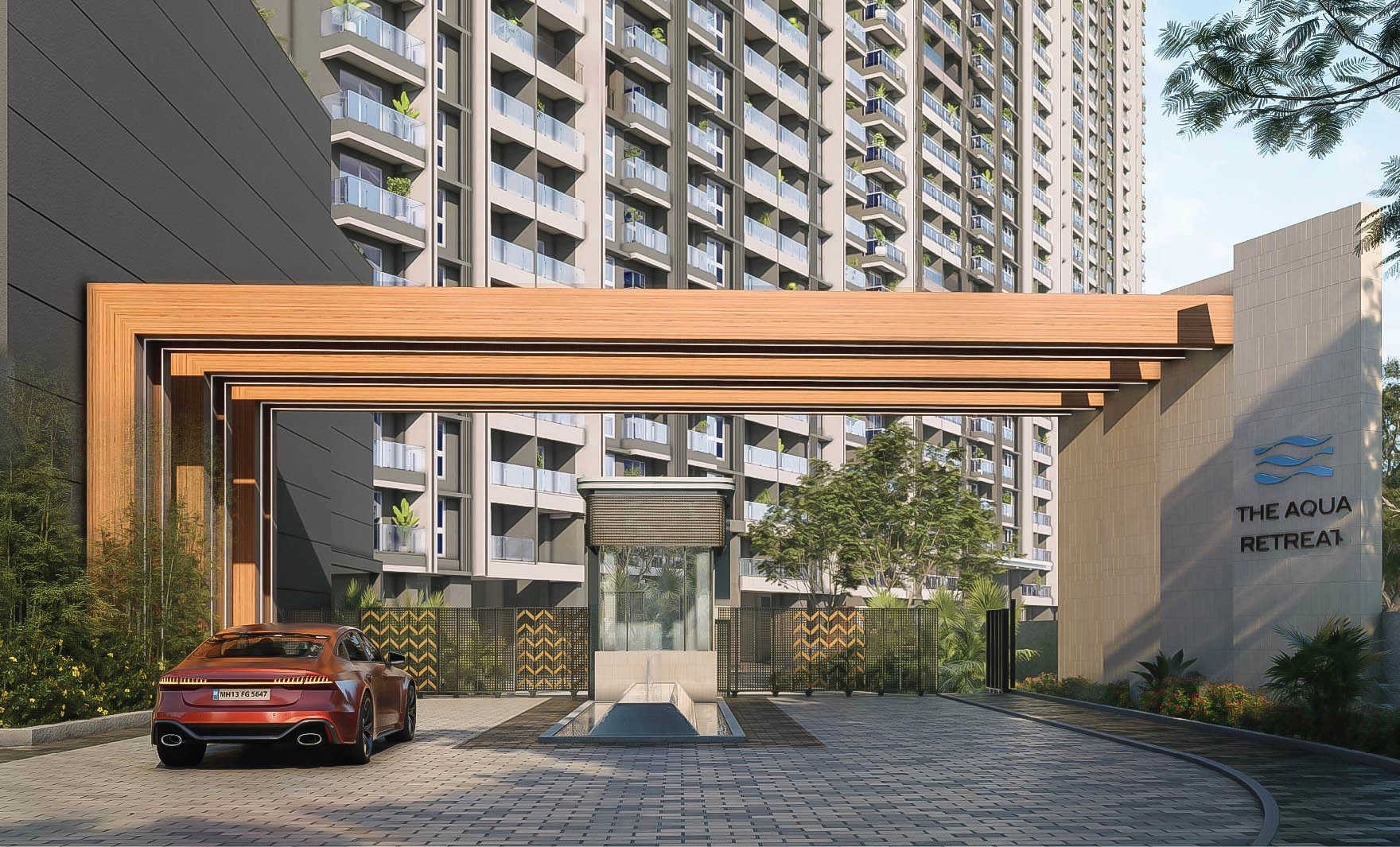 Godrej Aqua Hinjewadi - Project Entrance View