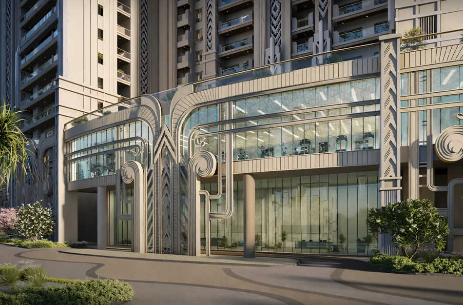 L&T Green Reserve Sector 128 - Tower Entrance Lobby