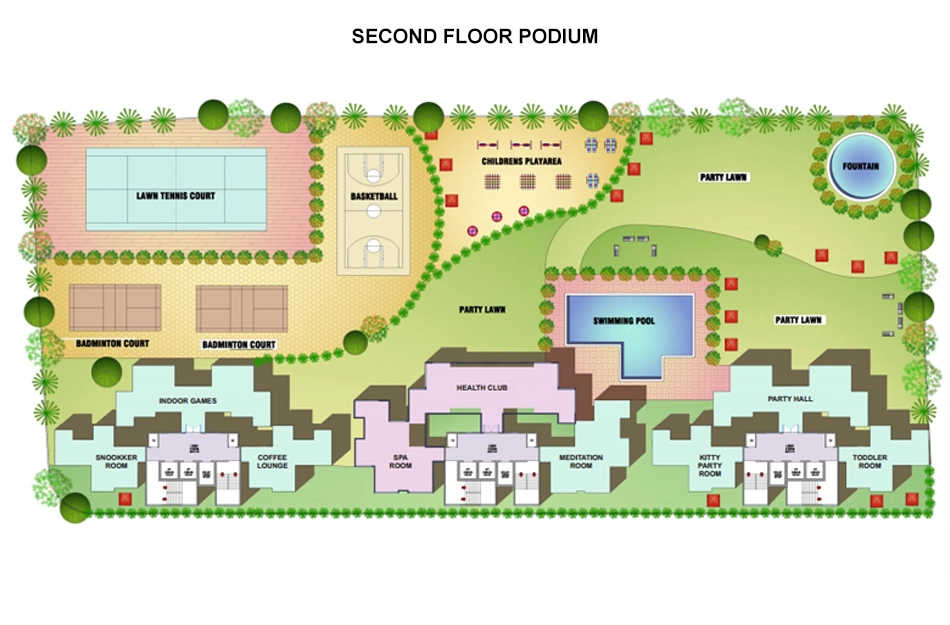 Juhi Luxuria Kharghar - Second Floor Plan
