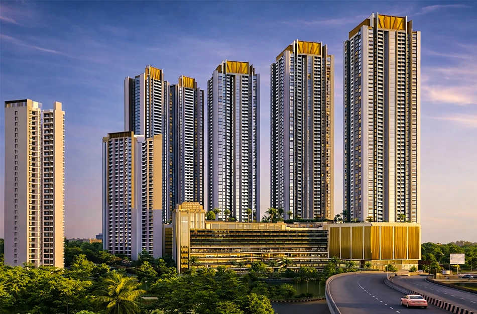 Purva Panorama Ghodbunder Road - Elevation
