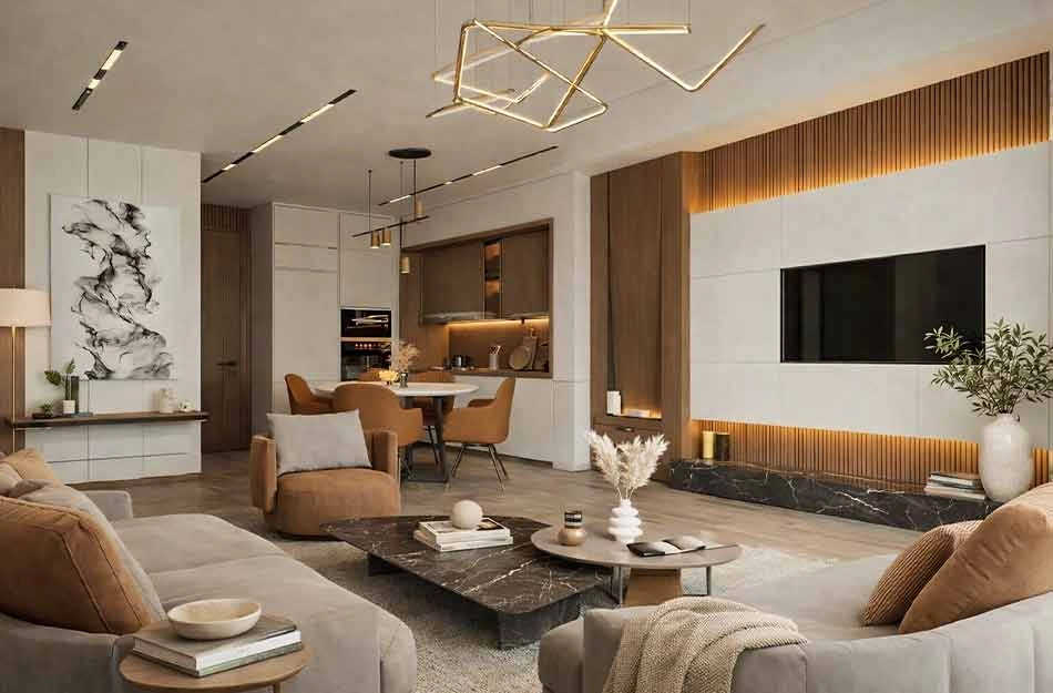Rustomjee Cliff Tower Bandra - Living Room 2