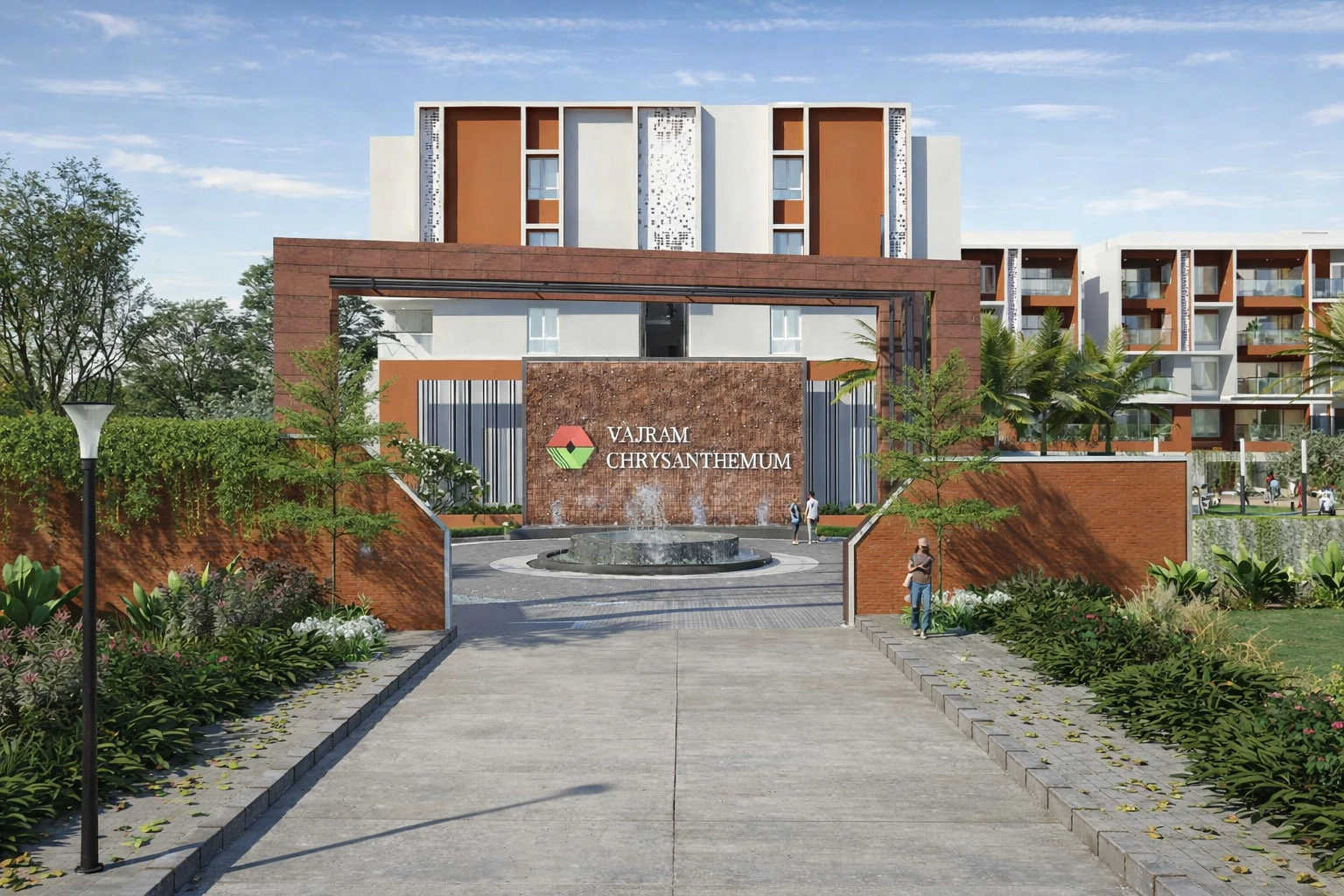 Vajram Chrysanthemum Yelahanka - Project Entrance View