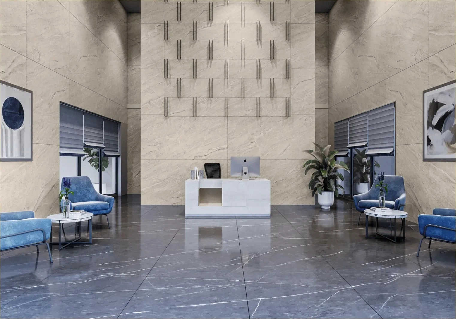 Mantra Mayfair River Residences Mundhwa - Tower Entrance Lobby