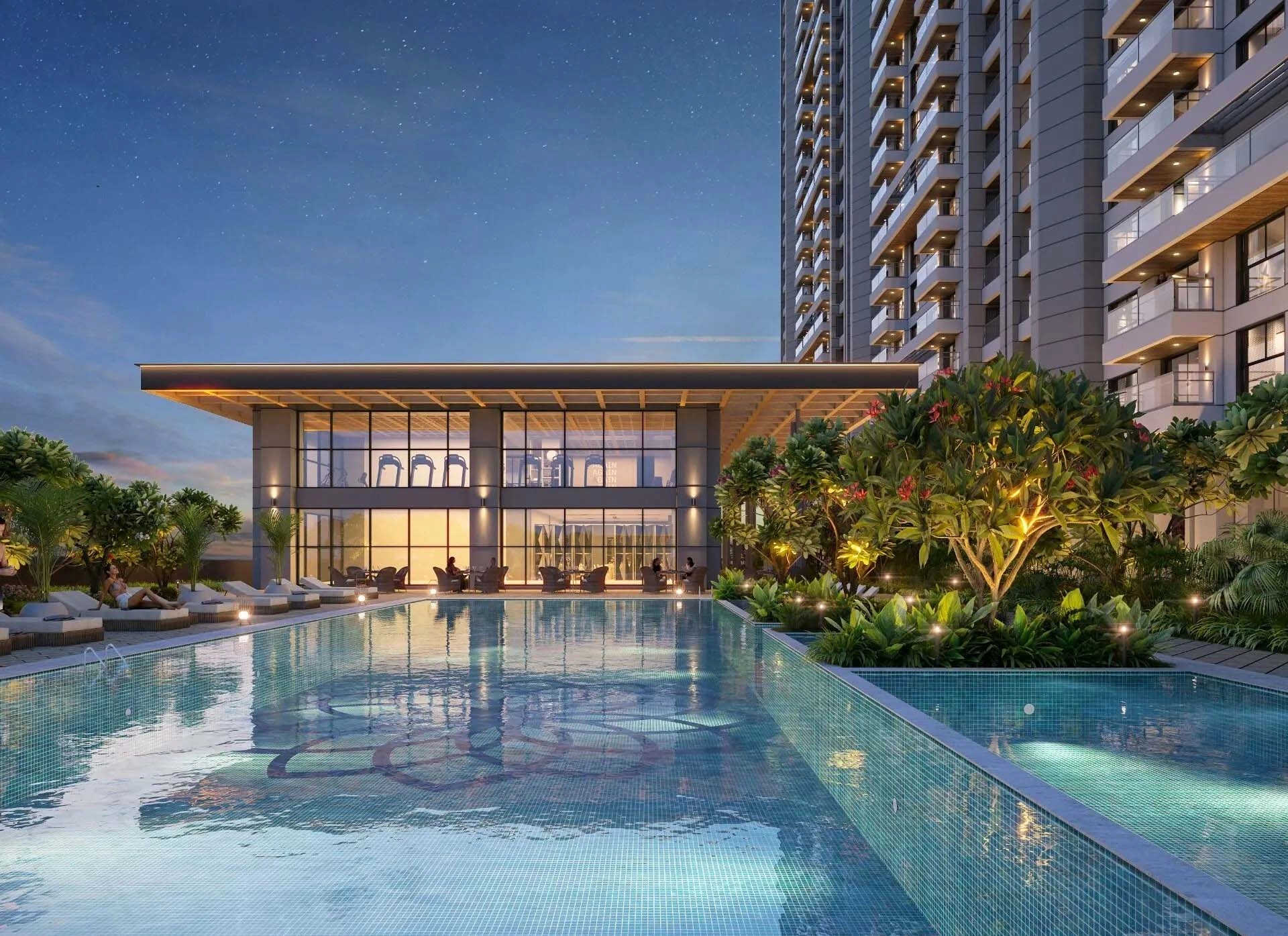 Mantra Mayfair River Residences Mundhwa - Swimming Pool