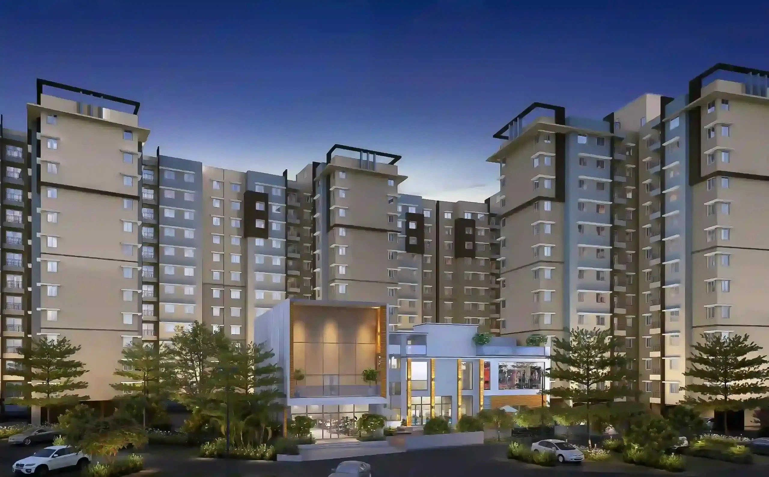 Provident Sunworth Electronic City - Project Front View