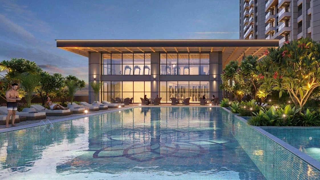 Mantra 1 Residences By Burgundy Magarpatta - Swimming Pool