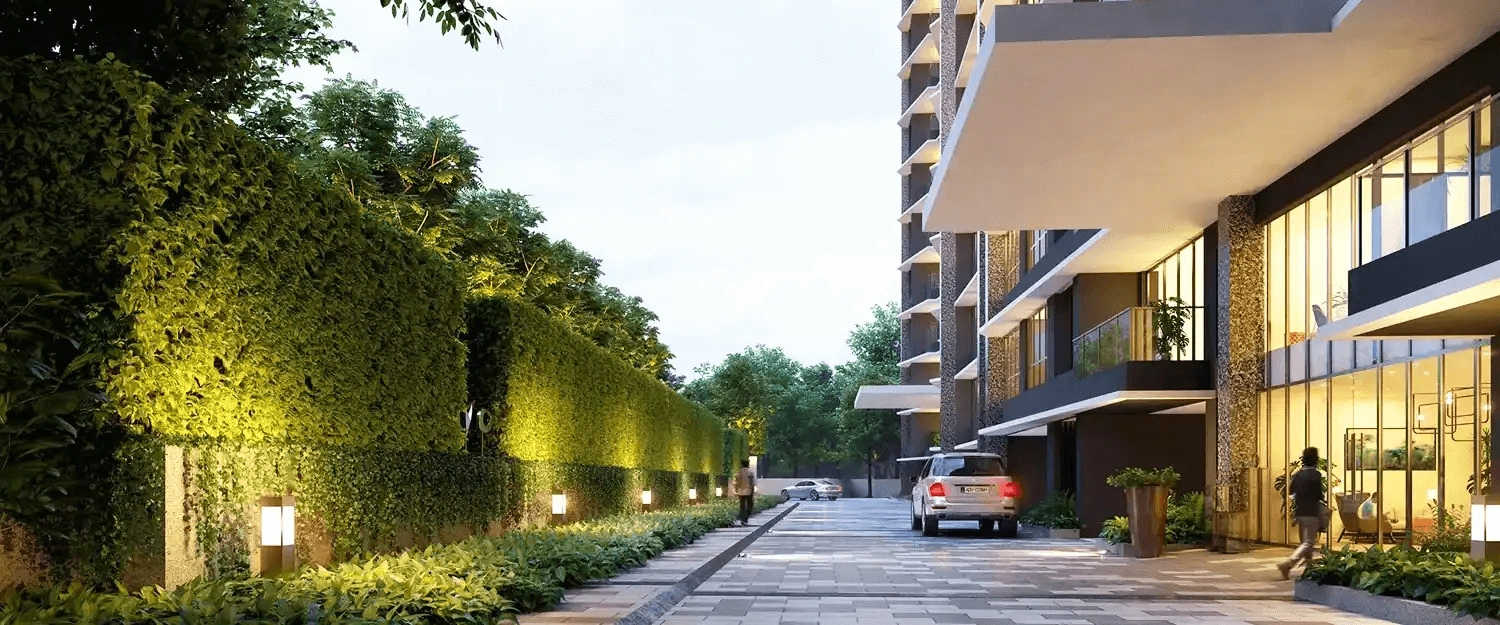 JP Codename Lottery Ghodbunder Road - Project Entrance View