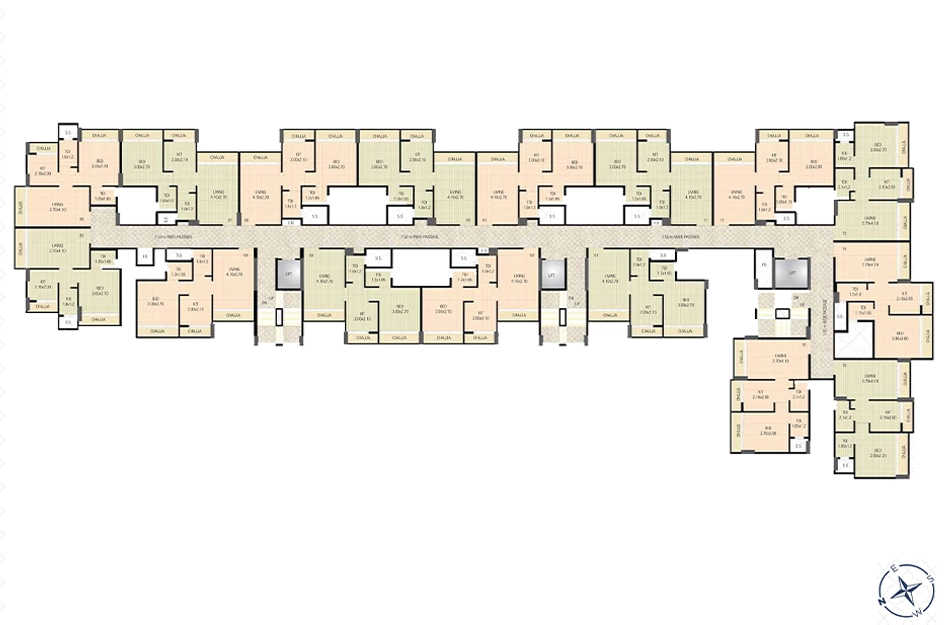 Bhagwati Bellavista II Ulwe - Even Floor Plan