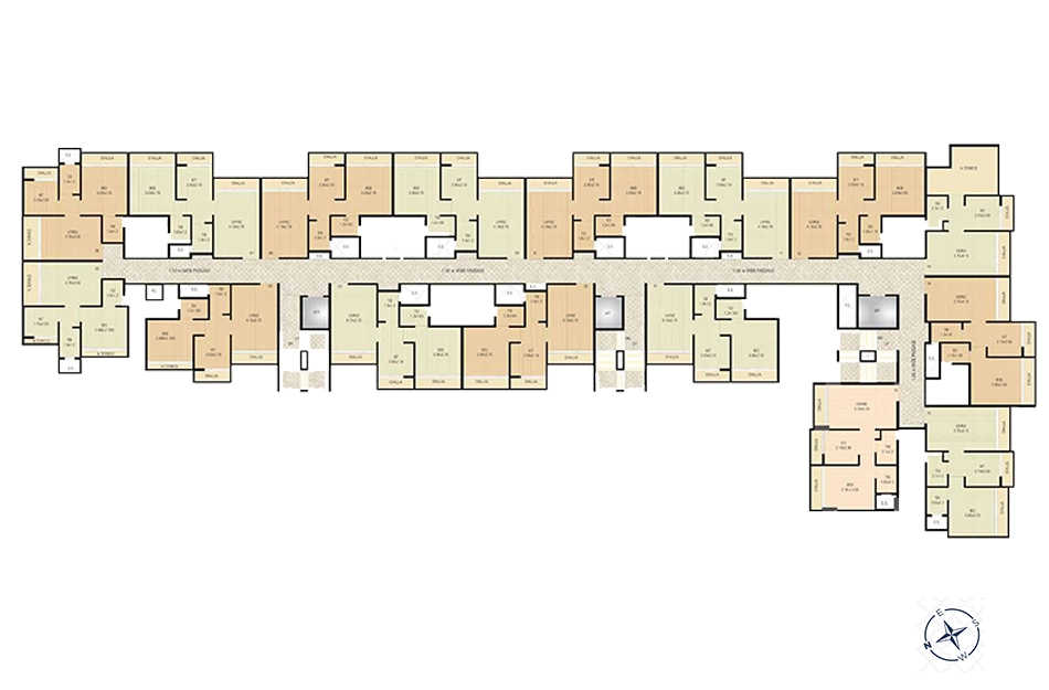 Bhagwati Bellavista II Ulwe - Even Floor Plan 2
