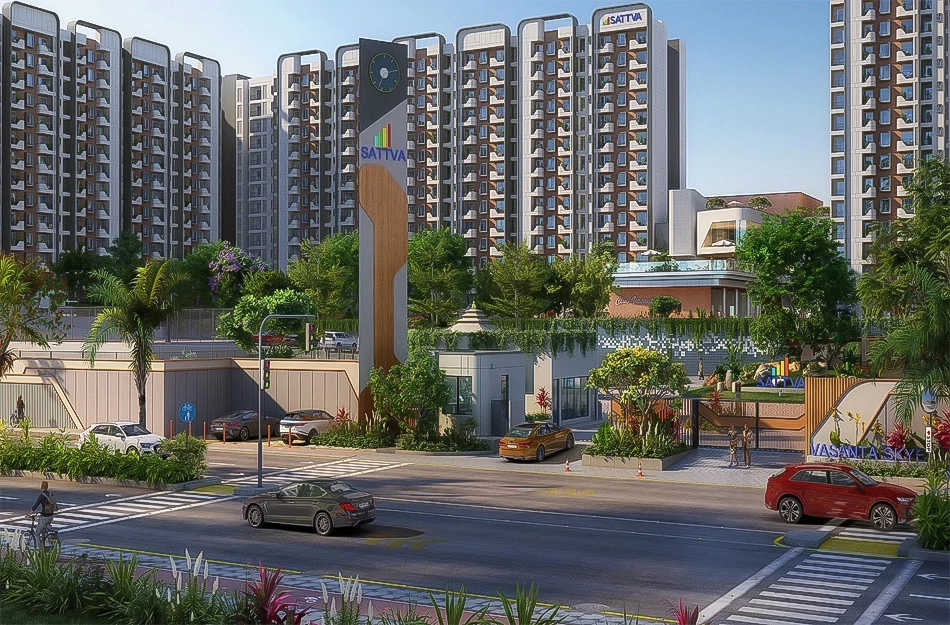 Sattva Vasanta Skye Devanahalli - Project Entrance View
