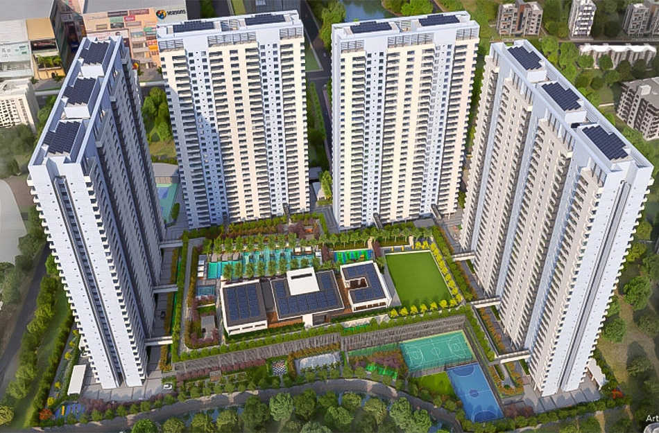 Kumar Parc Residences Hadapsar - Elevation 2