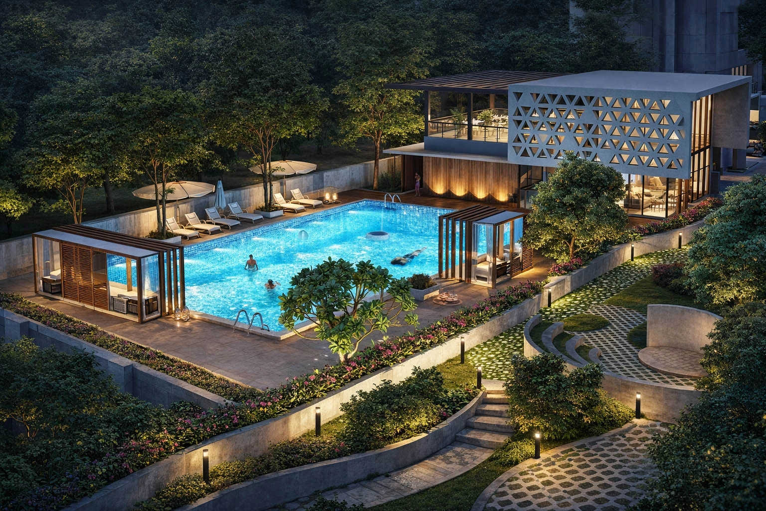 Adani Atelier Greens Koregaon Park - Swimming Pool