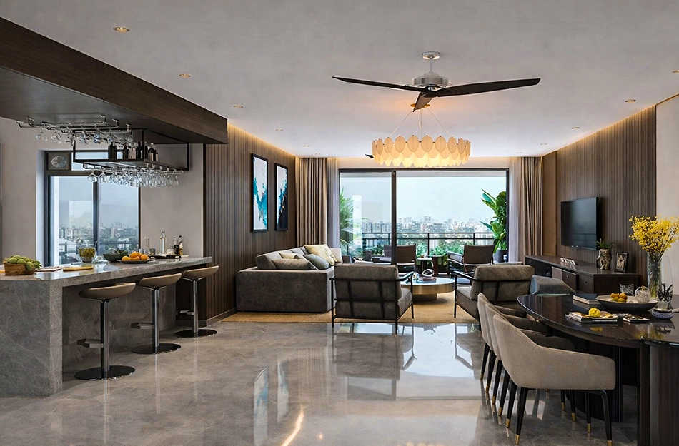 Rustomjee Ashiana Juhu - Living Room