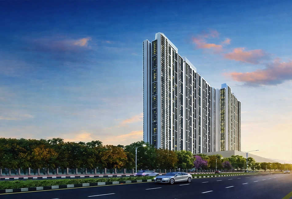 L & T Evara Heights Majiwada - Elevation 3