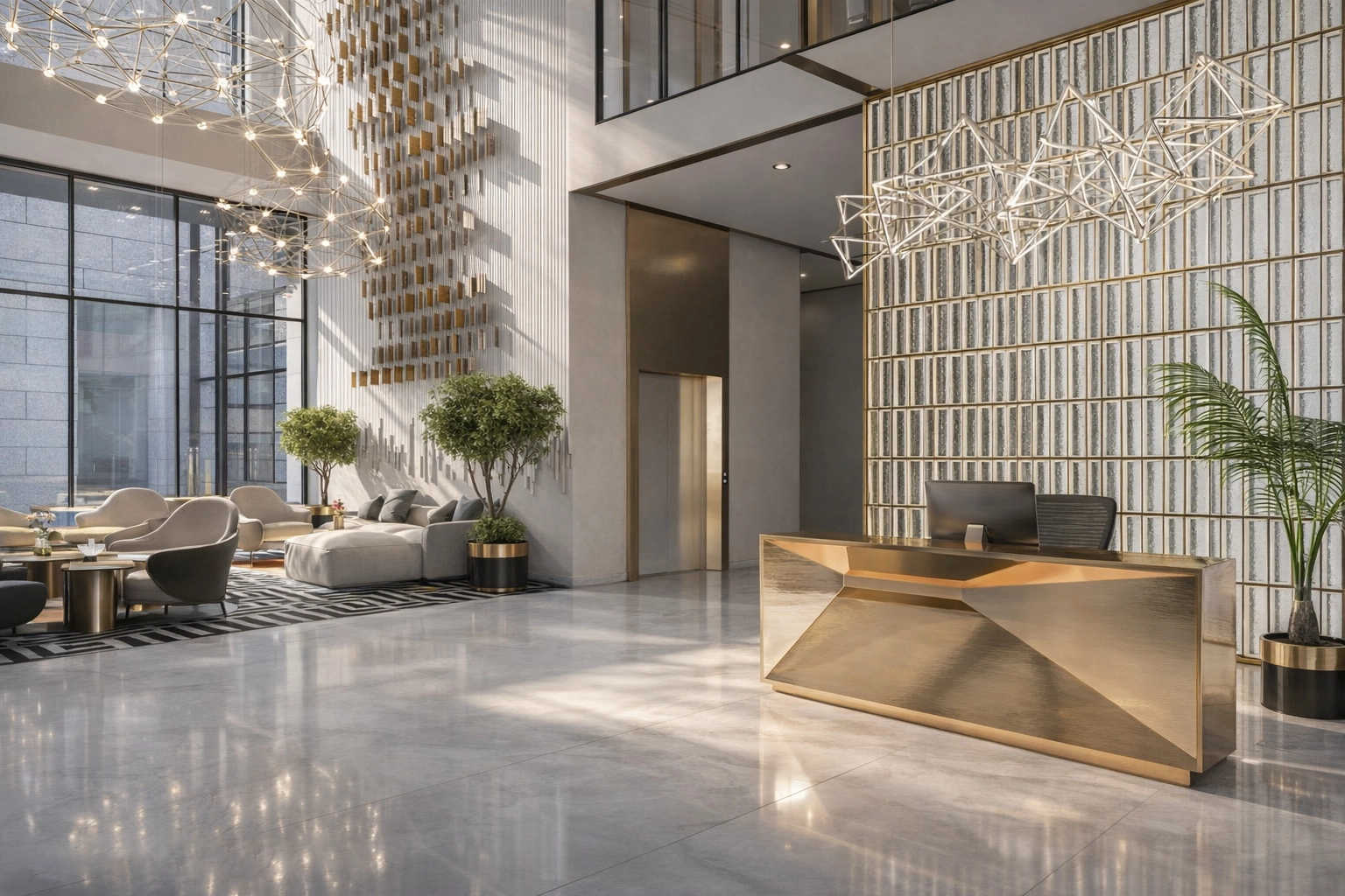 Godrej Greenfront Hinjewadi - Tower Entrance Lobby