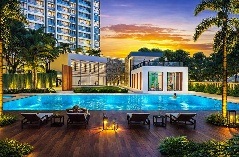 Godrej Exquisite Ghodbunder Road - Swimming Pool