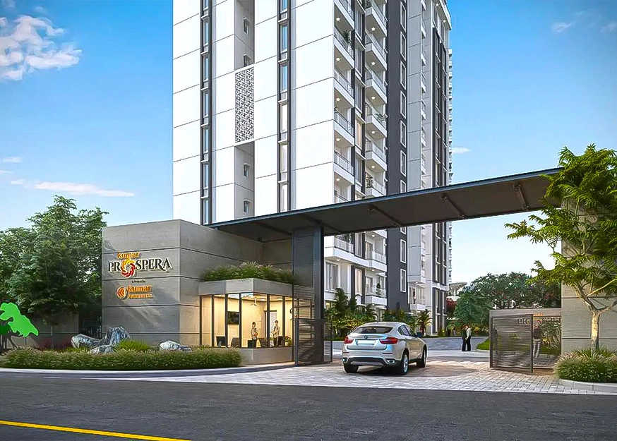 Kumar Prospera HBR Layout - Project Entrance View