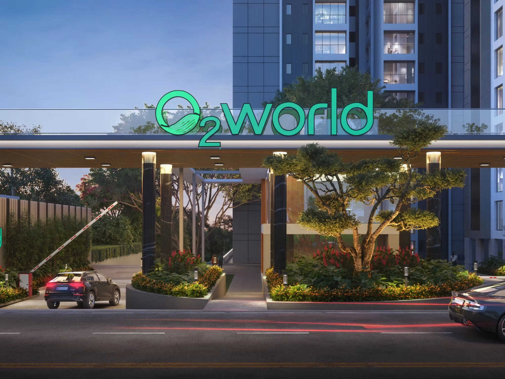 Pristine O2 World Kharadi - Project Entrance View