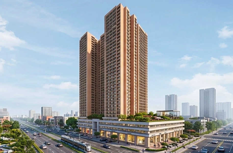 Puraniks Grand Central Pokhran Road 1 - Elevation 2