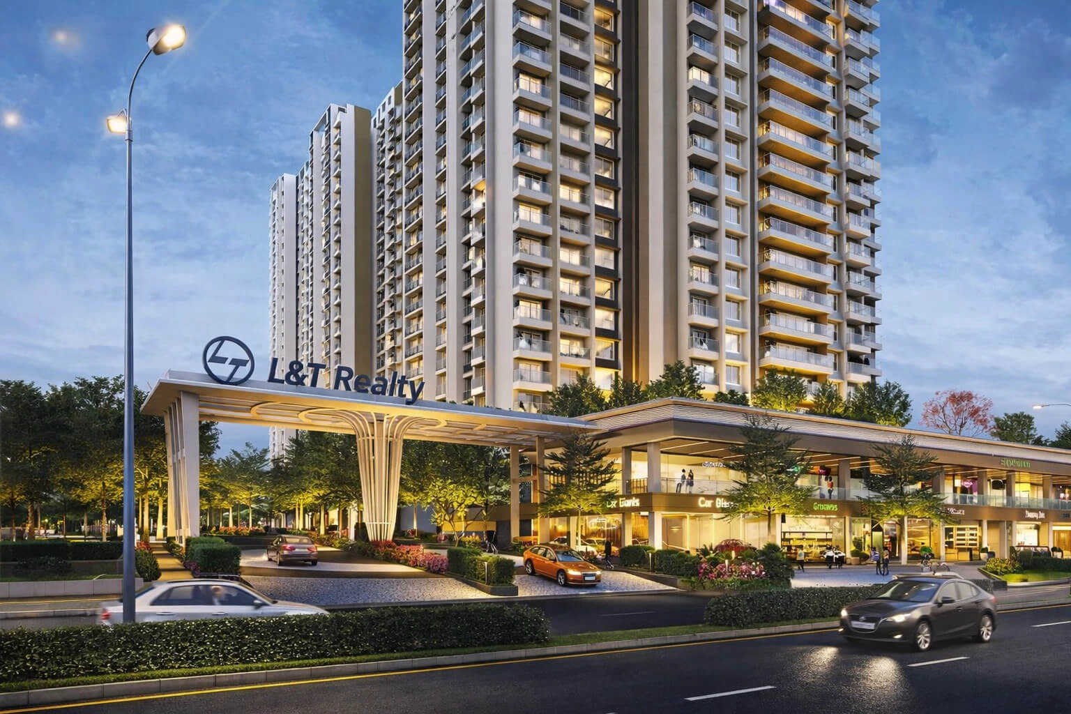 L & T Elixir Reserve Powai - Project Entrance View