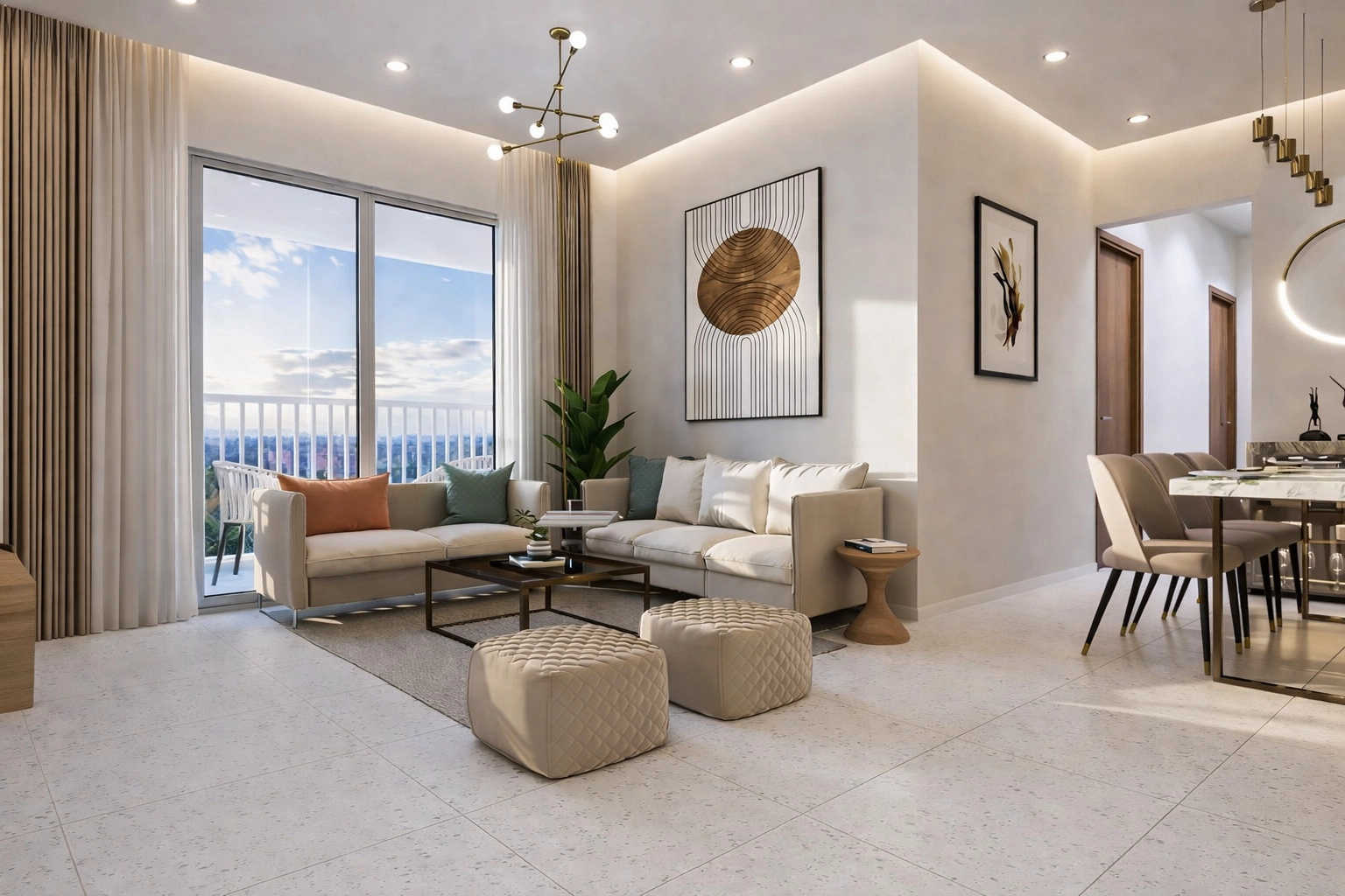 Dream Hills Kharghar - Living Room