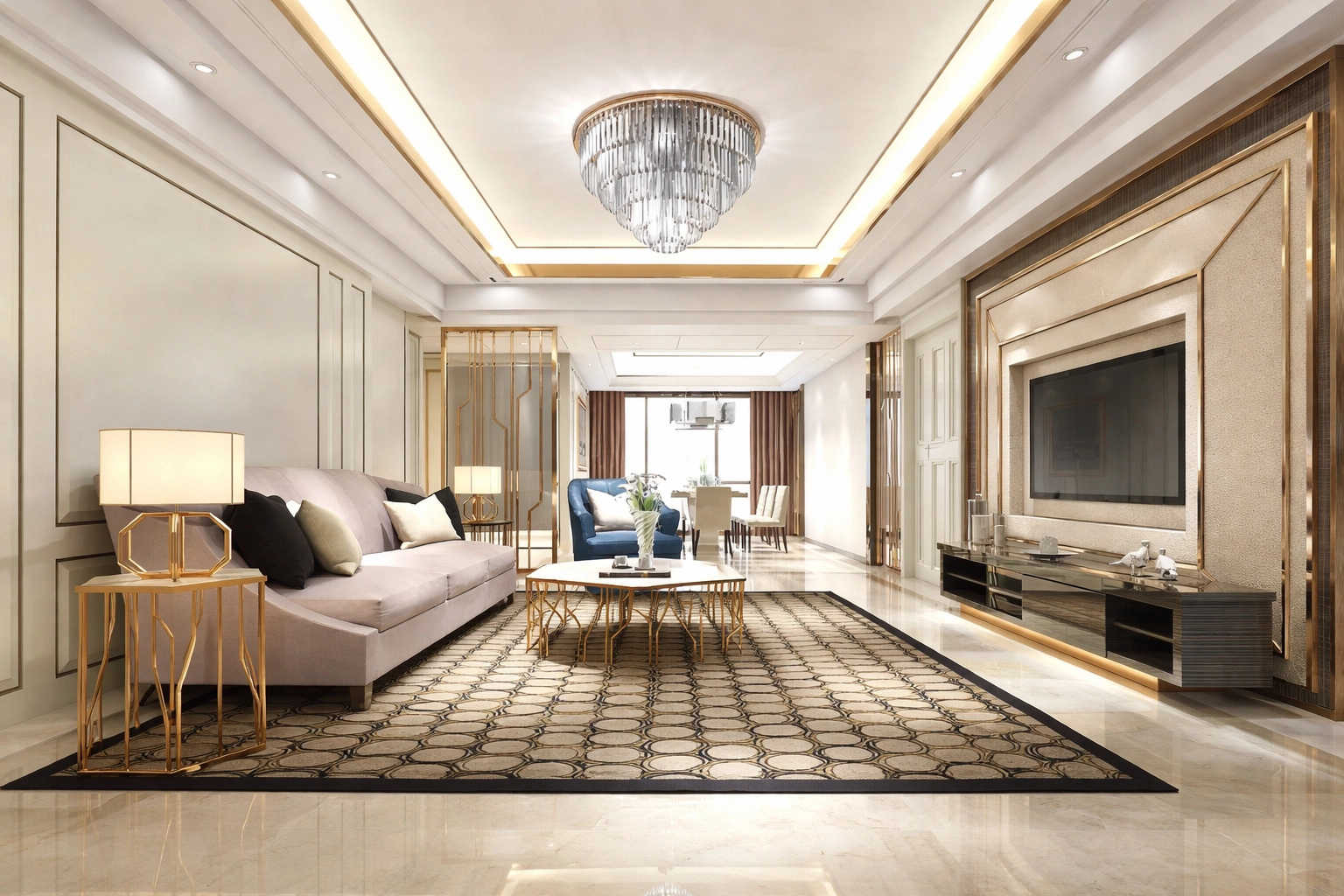 Lodha Solitaire Mahalaxmi - Living Room