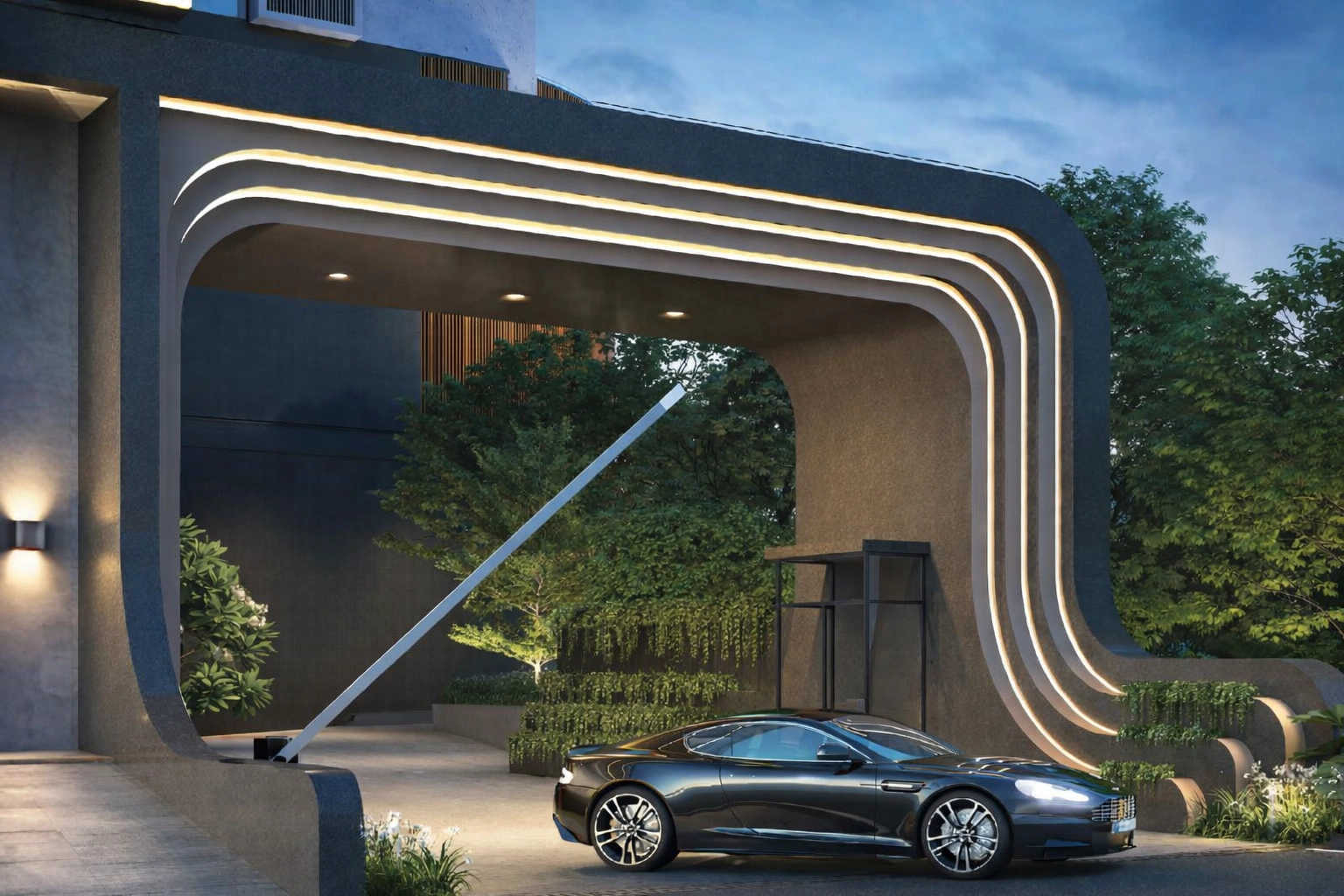 Pristine The Lords Pashan - Project Entrance View