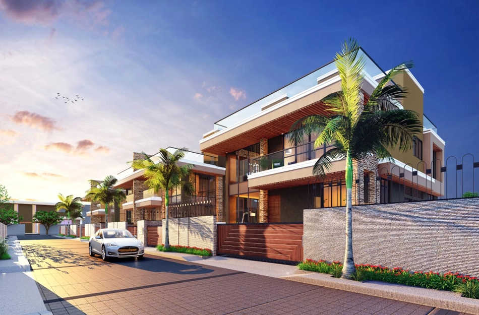 VTP Velvet Villas Kharadi - Elevation 3