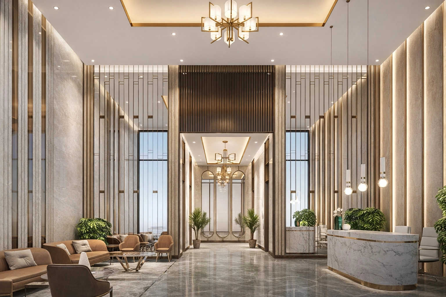 GeeCee Emerald Kharghar - Tower Entrance Lobby