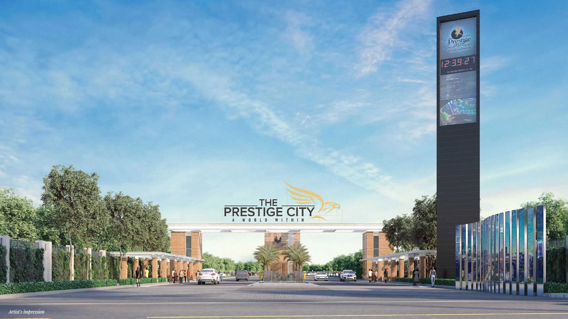 The Prestige City Sarjapur - Project Entrance View