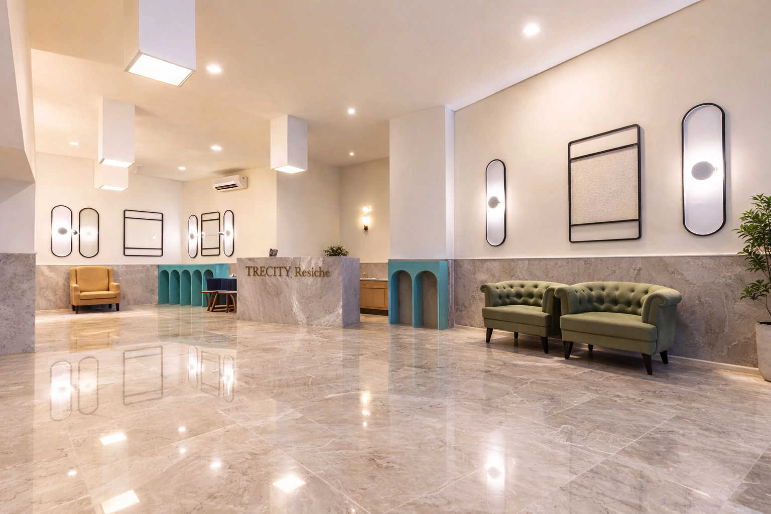 Tricity Panache Seawoods - Tower Entrance Lobby