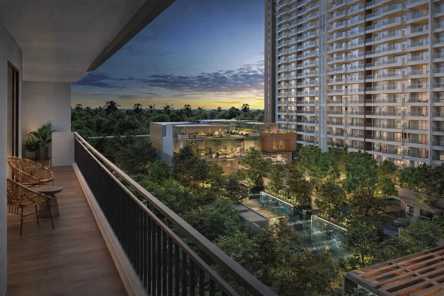 Godrej Woods Thanisandra - Balcony