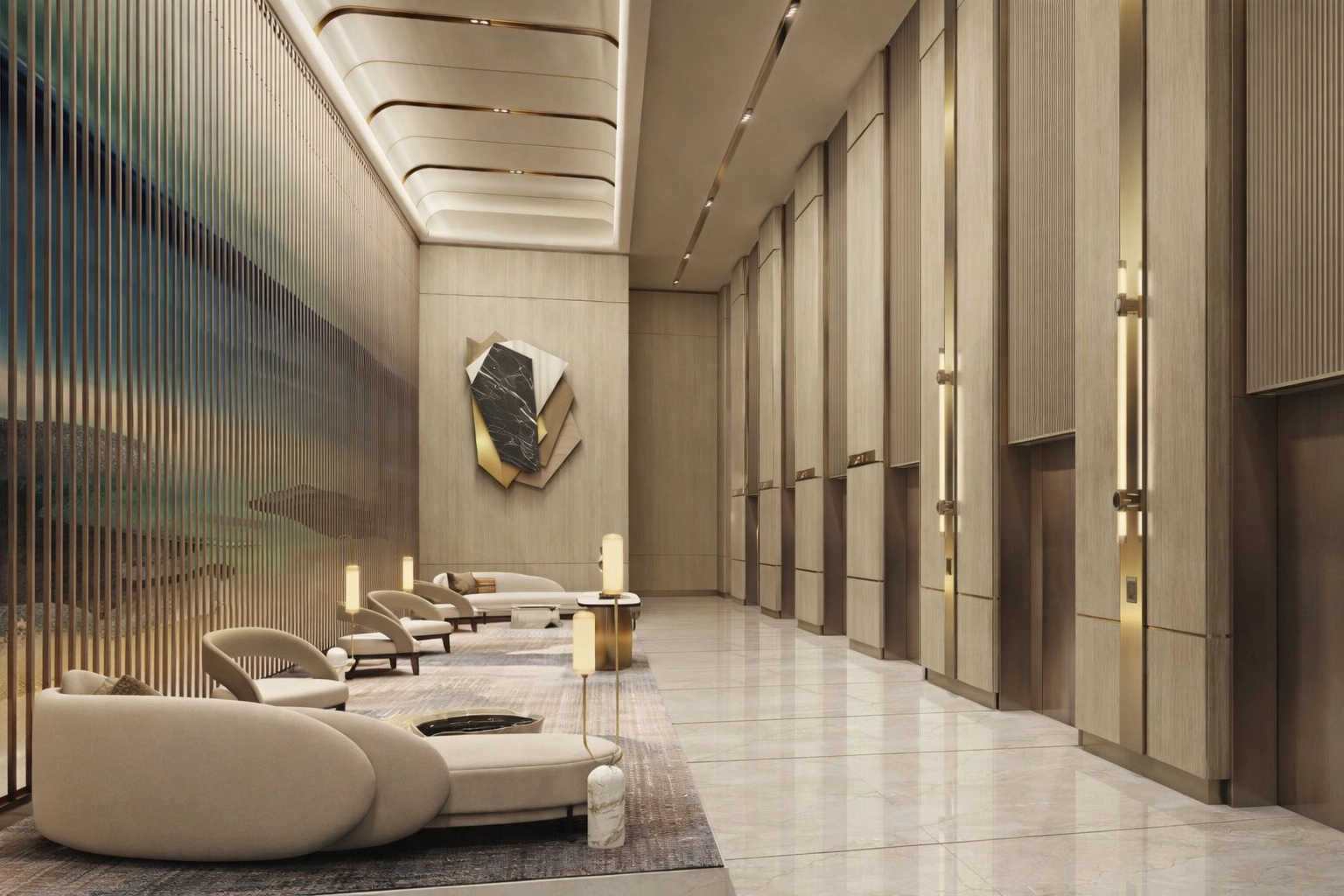L & T The Gateway Sewri - Tower Entrance Lobby