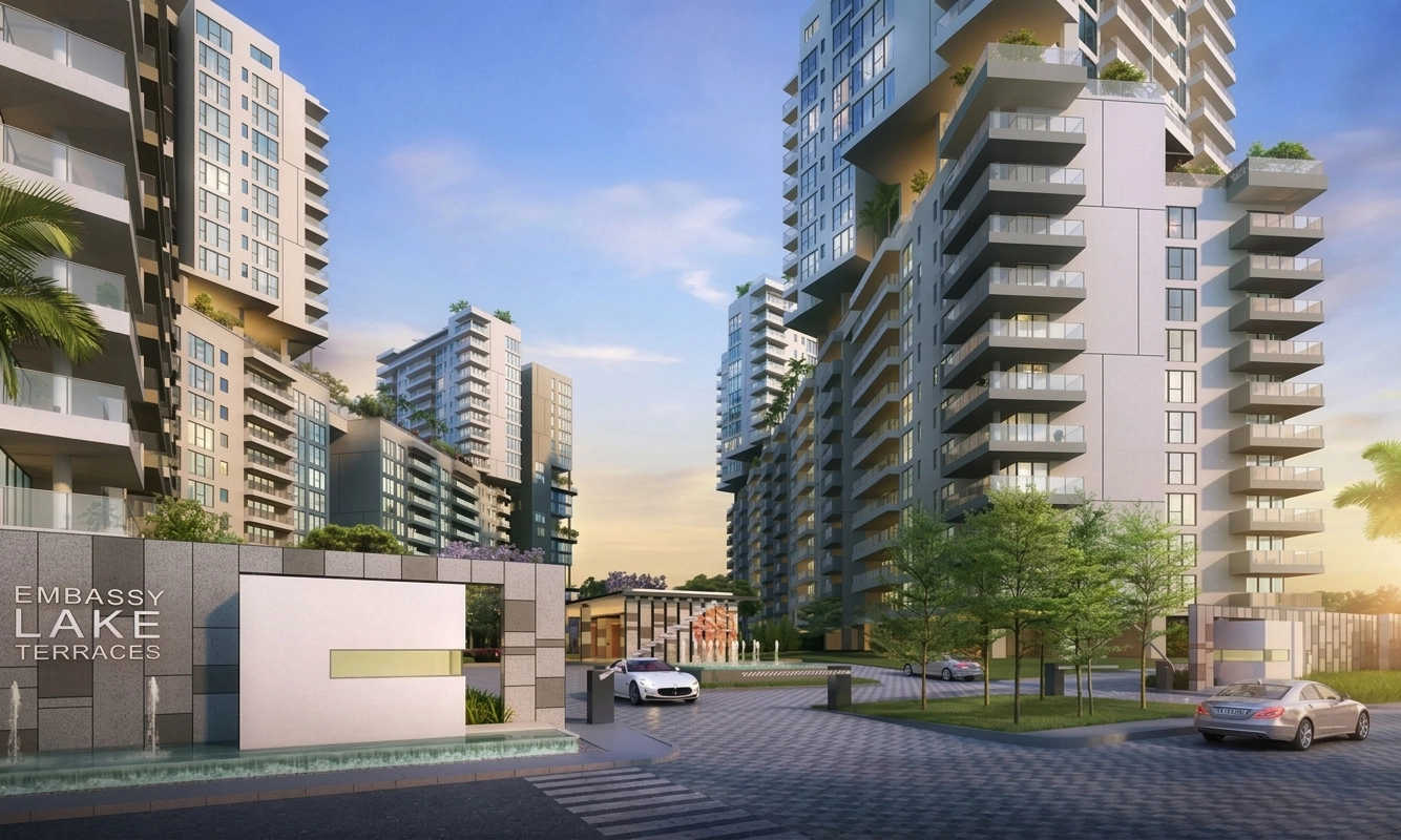 Embassy Lake Terraces Hebbal - Project Entrance View