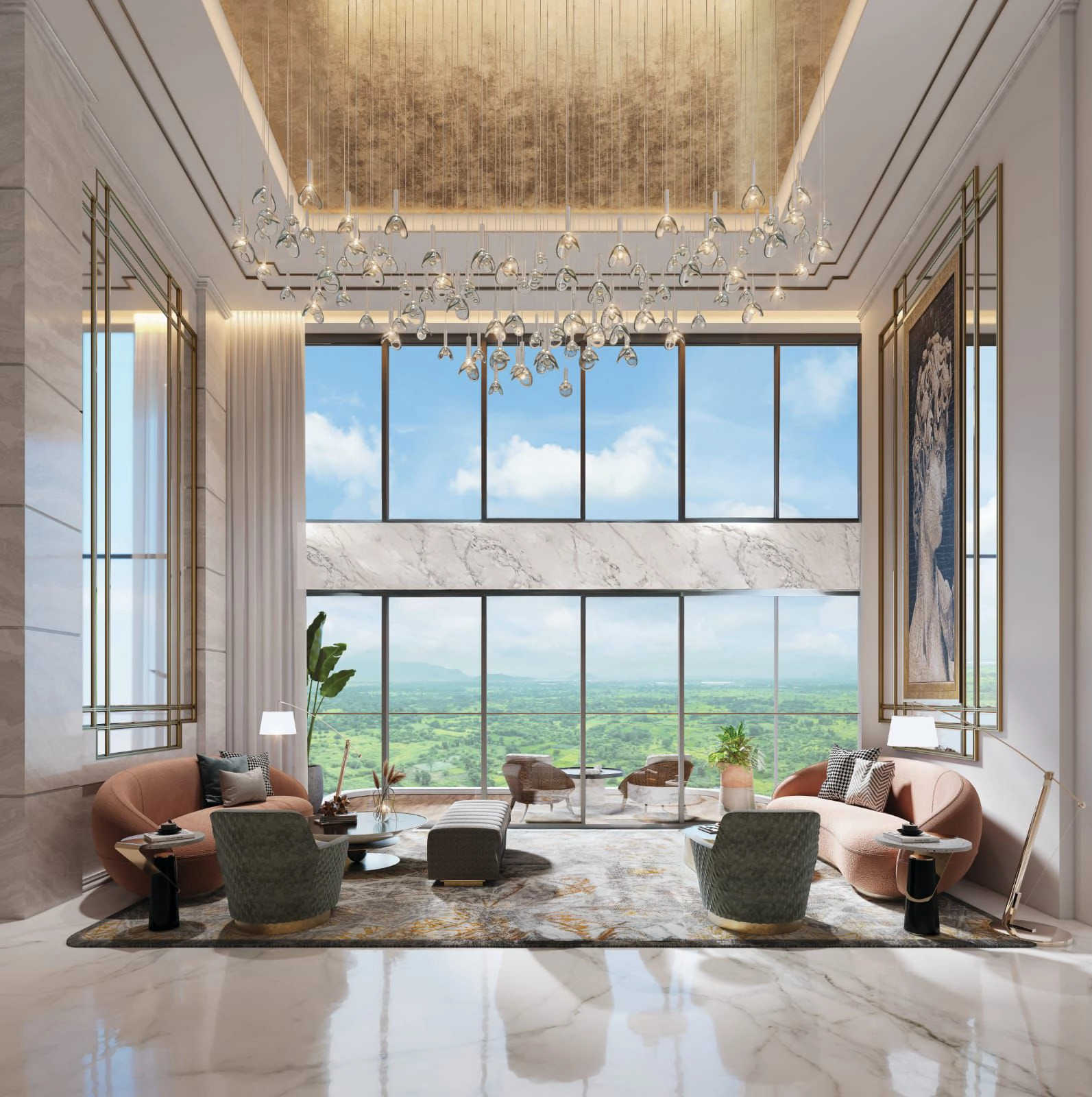 Lodha Estilo Kharadi - Living Room