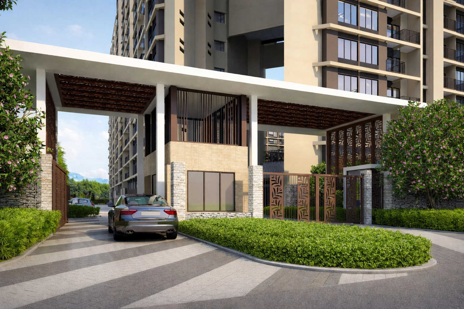 Kumar Palmspring Towers Undri - Project Entrance View