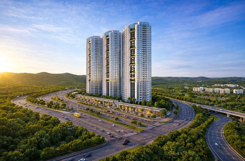Raheja World Residences Juinagar - Elevation