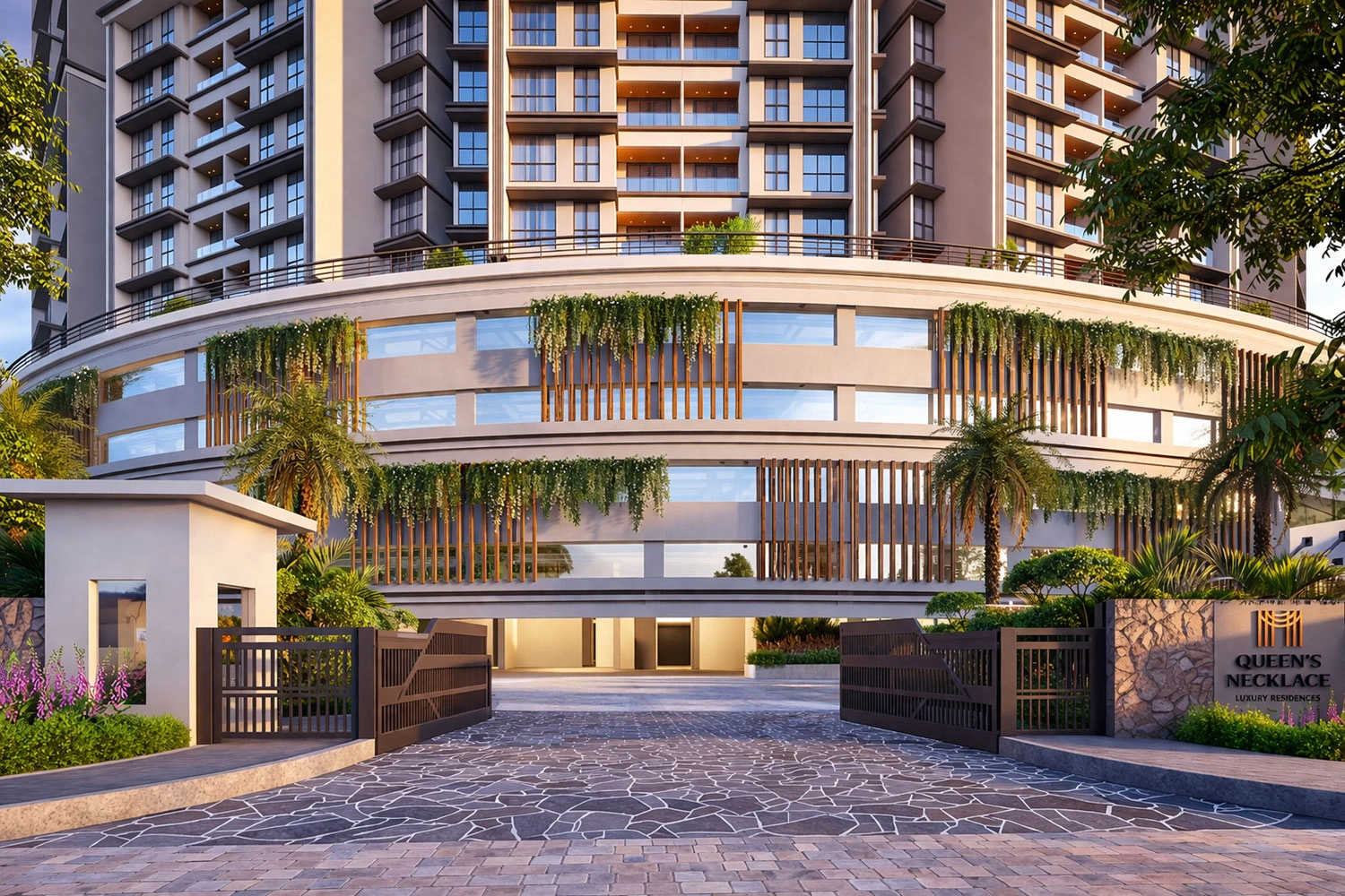 Satyam Queens Necklace Kharghar - Project Entrance View