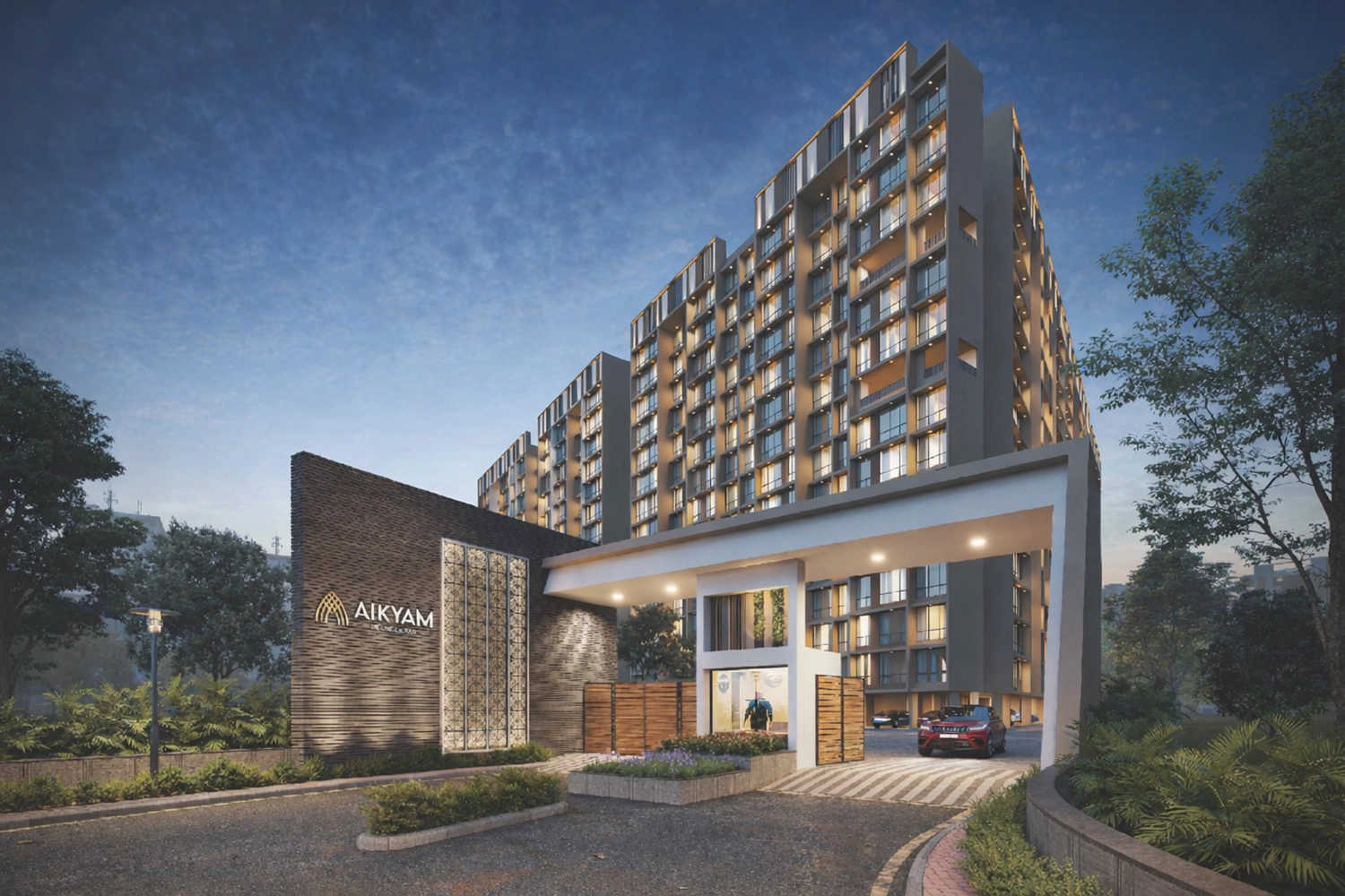 Today Royal Aikyam Kharghar - Project Entrance View