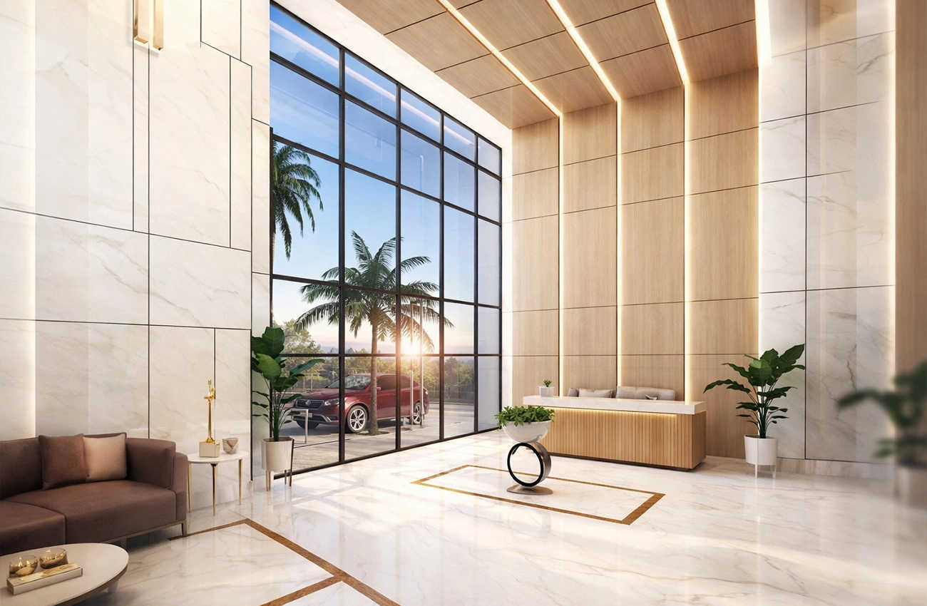Prestige Jasdan Classic Mahalaxmi - Tower Entrance Lobby