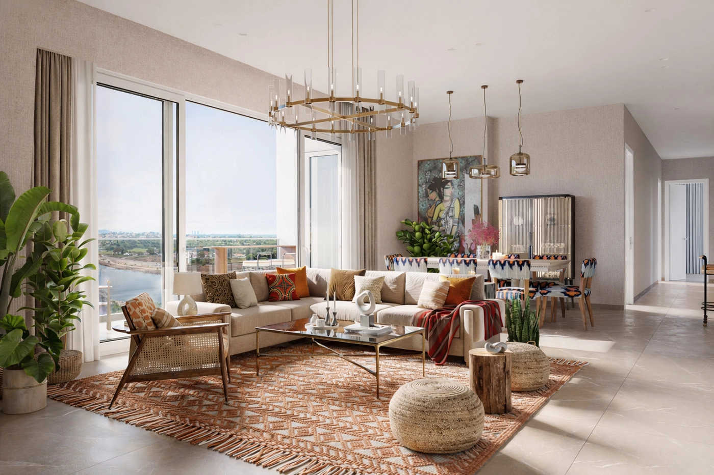 Birla Punya Sangamvadi - Living Room