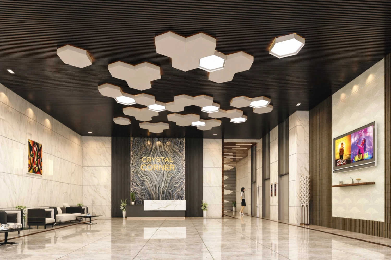 Future Crystal Corner Kharghar - Tower Entrance Lobby