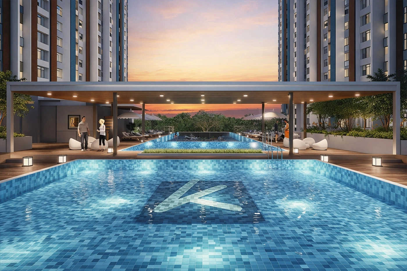 Kumar Magnacity Manjri - Swimming Pool