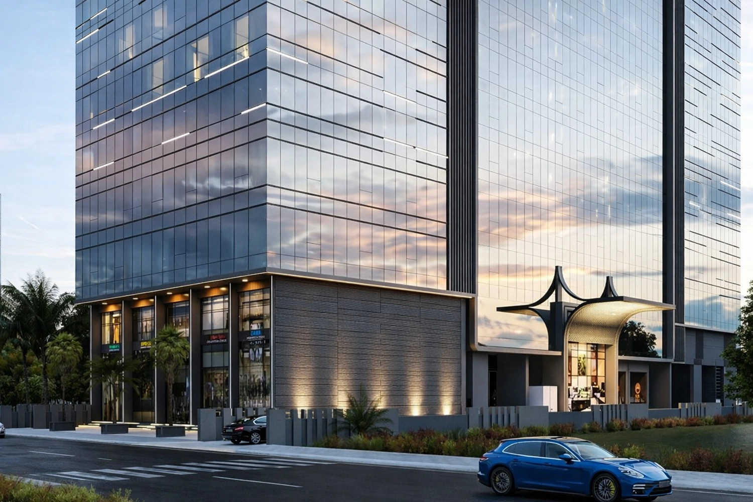 Aakar Celestial Belapur - Project Entrance View