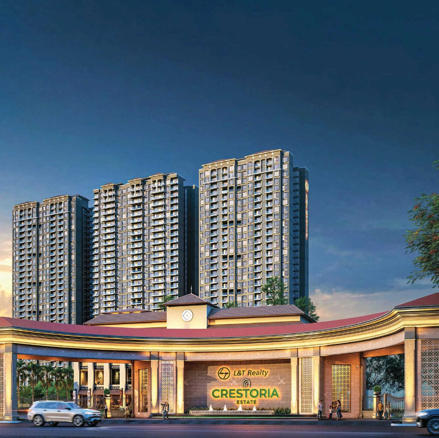 L & T Crestoria Estate Panvel - Project Entrance View