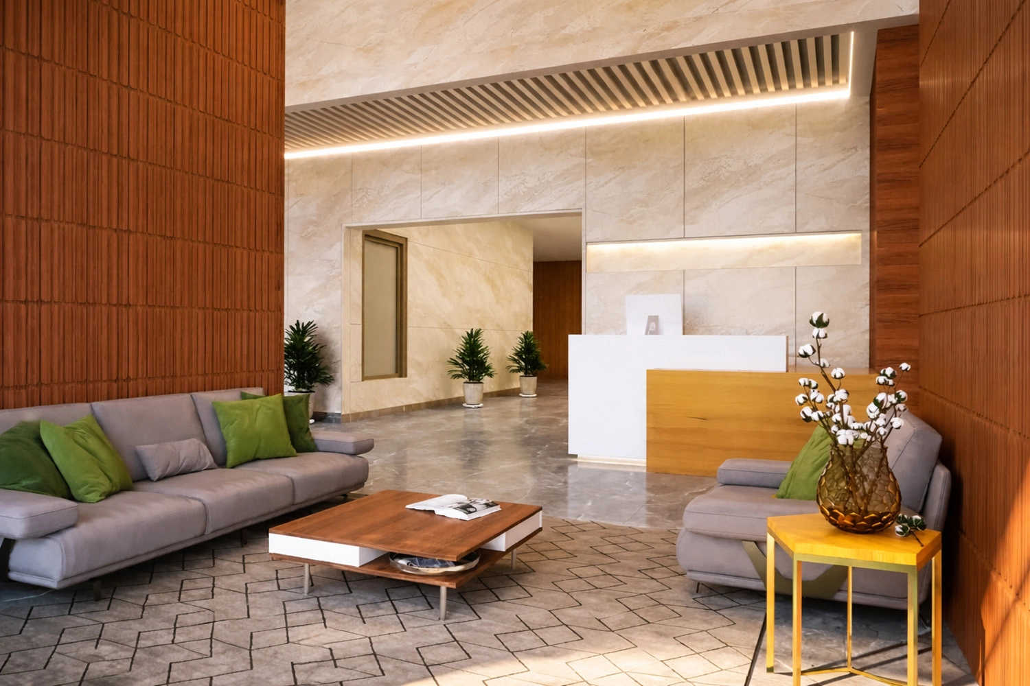 Godrej Hill Vista Panvel - Tower Entrance Lobby
