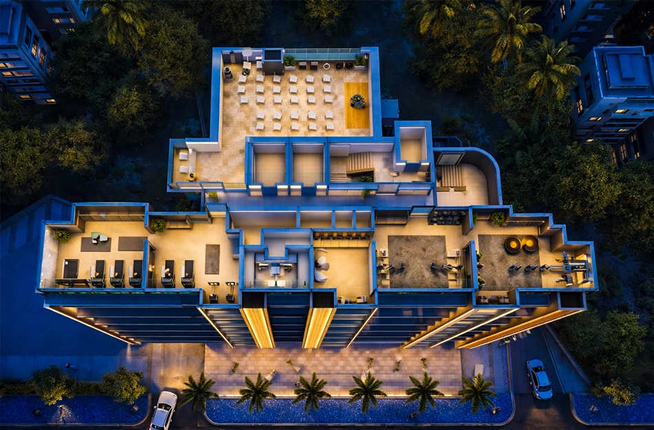 Vihang Evana Ghodbunder Road - Topview
