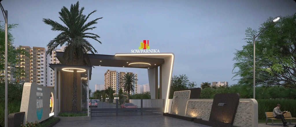 Sowparnika Rhythm of Rain Whitefield - Project Entrance View